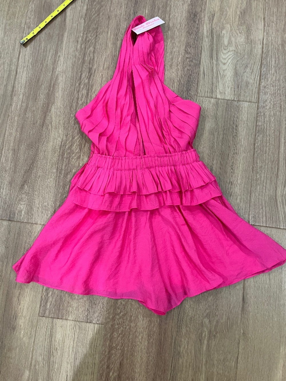 DO+BE hot pink romper size small NWT